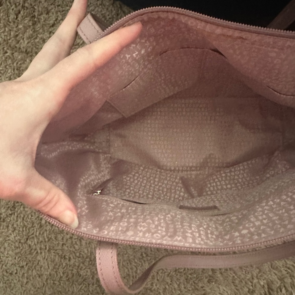 kate spade mauve tote with rose glitter base - Picture 7 of 10